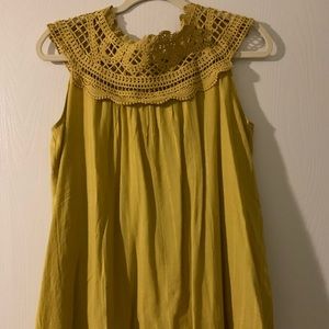 Dottie courtie mustered yellow tank